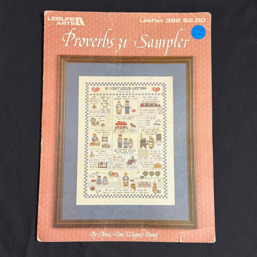 Leisure Arts Proverbs 31 Sampler Cross Stitch Pattern Leaflet 382 Anne Young